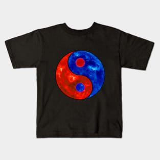 Yin Yang planet Kids T-Shirt